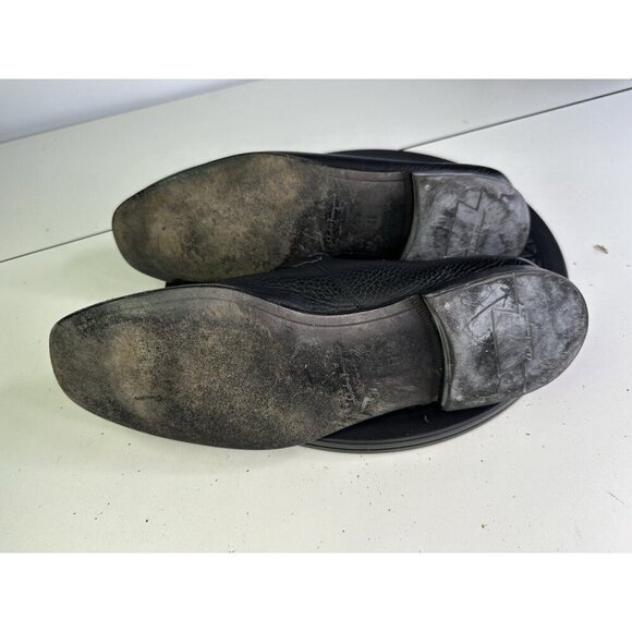Salvatore Ferragamo Mens Horse Bit Loafers Size 7.5 EE Black Leather main image 9
